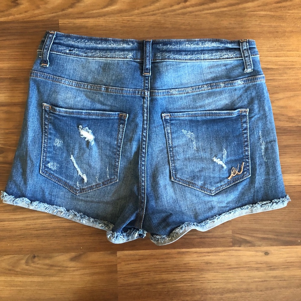Express High Rise Jean Shorts - Picture 2 of 3